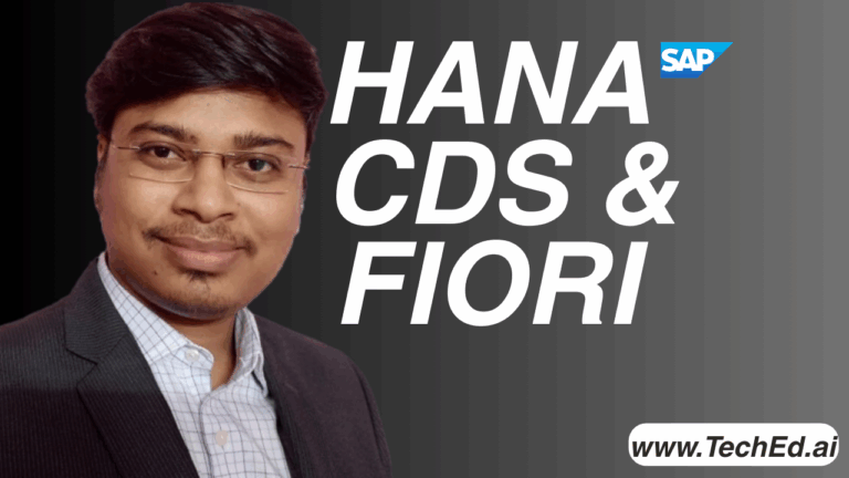 HANA CDS & FIORI for Beginner