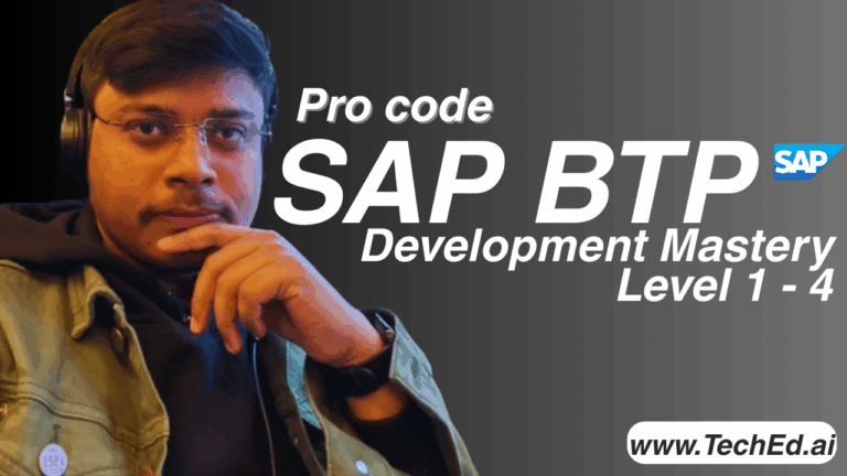 BTP Development Mastery (Level1 to Level4)