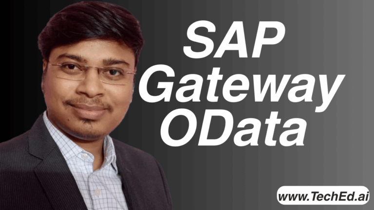 SAP Gateway OData Service Developments